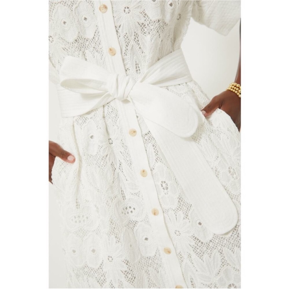 TUCKERNUCK White Eyelet Lace Prescott Dress - Picture 5 of 15
